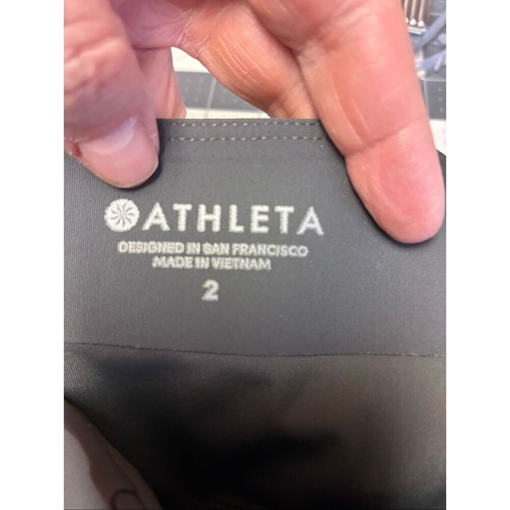 Athleta Madison Moto Joggers in Gray Olive Size 2 - Picture 8 of 9